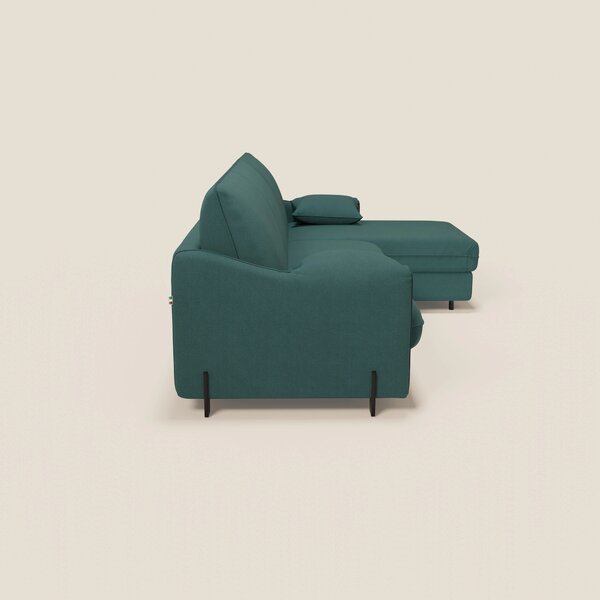 Primula divano letto angolare con materasso H18 cm - penisola contenit