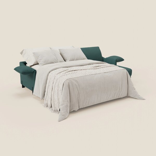 Primula divano letto angolare con materasso H18 cm - penisola contenit