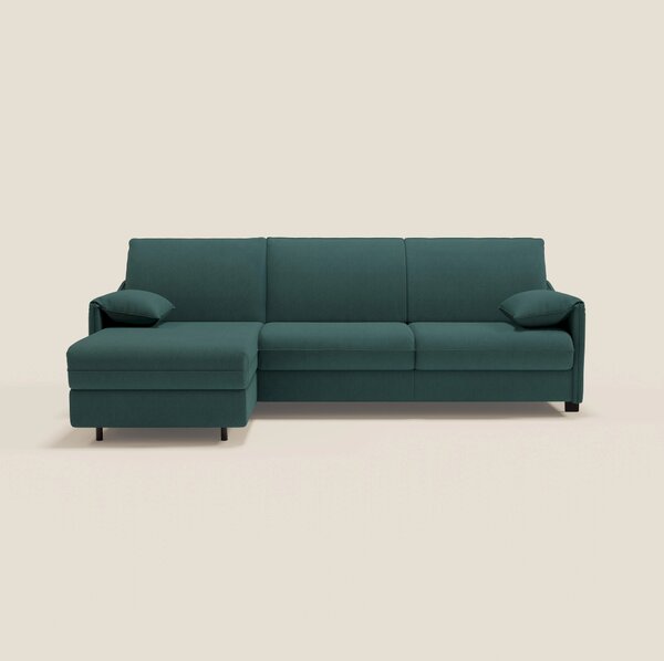 Primula divano letto angolare con materasso H18 cm - penisola contenit
