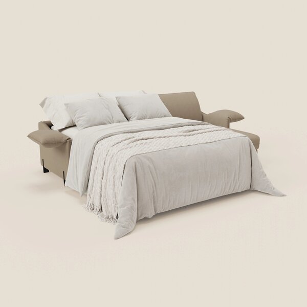 Primula divano letto angolare con materasso H18 cm - penisola contenit