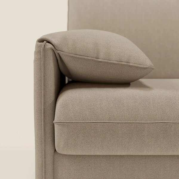 Primula divano letto angolare con materasso H18 cm - penisola contenit