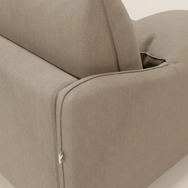 Primula divano letto angolare con materasso H18 cm - penisola contenit