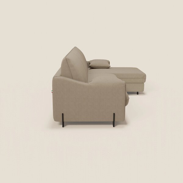 Primula divano letto angolare con materasso H18 cm - penisola contenit