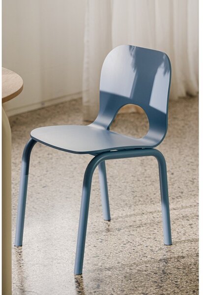 Sedia da pranzo blu Atto – noo.ma