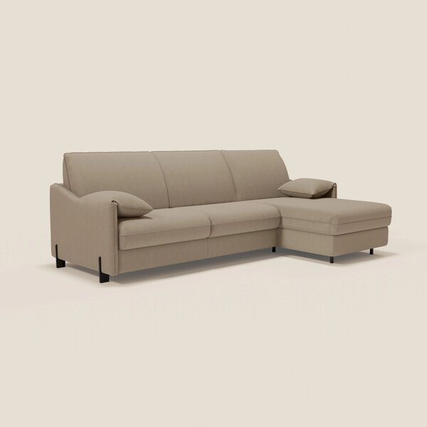 Primula divano letto angolare con materasso H18 cm - penisola contenit