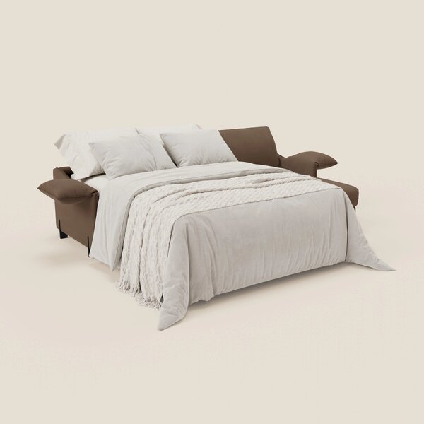 Primula divano letto angolare con materasso H18 cm - penisola contenit