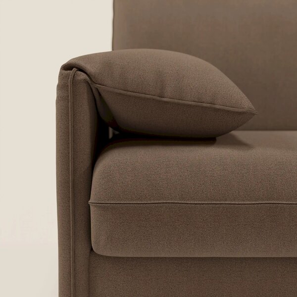 Primula divano letto angolare con materasso H18 cm - penisola contenit
