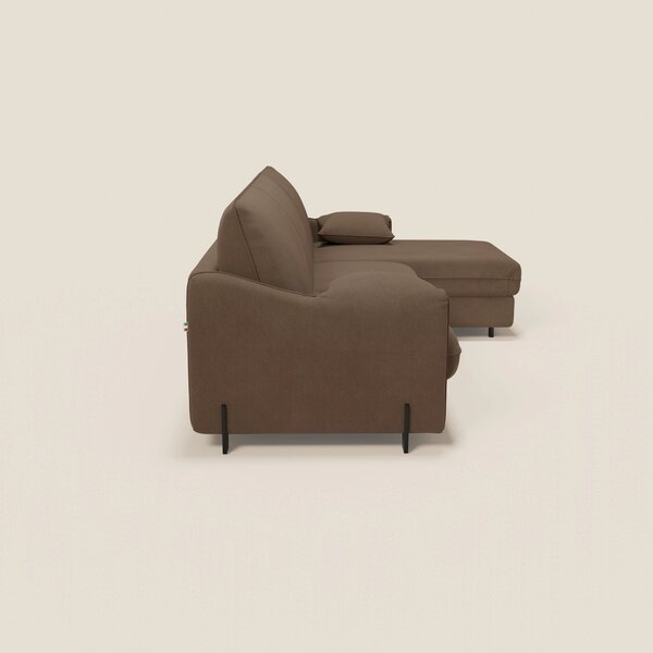 Primula divano letto angolare con materasso H18 cm - penisola contenit
