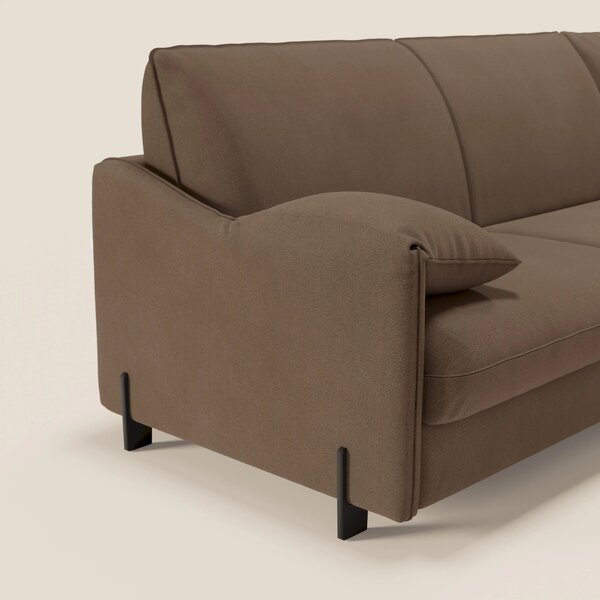 Primula divano letto angolare con materasso H18 cm - penisola contenit