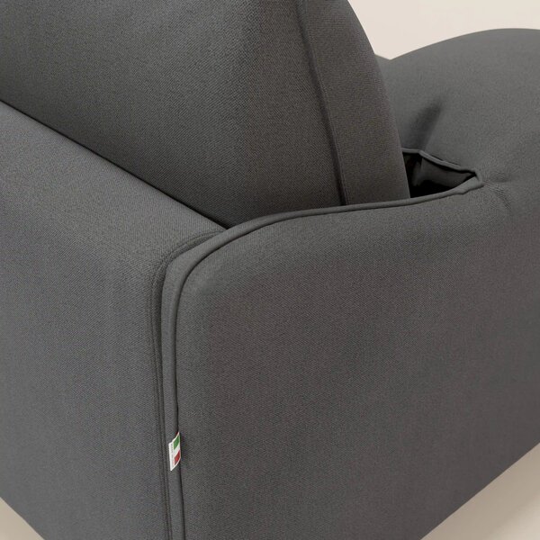 Primula divano letto angolare con materasso H18 cm - penisola contenit