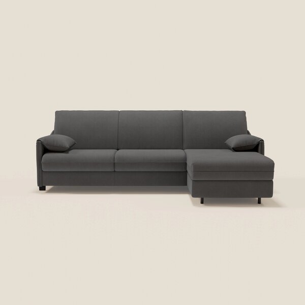 Primula divano letto angolare con materasso H18 cm - penisola contenit