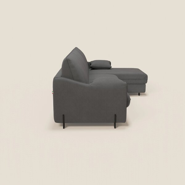 Primula divano letto angolare con materasso H18 cm - penisola contenit