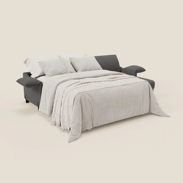Primula divano letto angolare con materasso H18 cm - penisola contenit