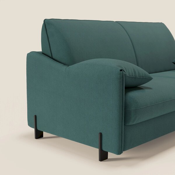 Primula divano letto con materasso alto 18 cm - braccioli mobili e tes