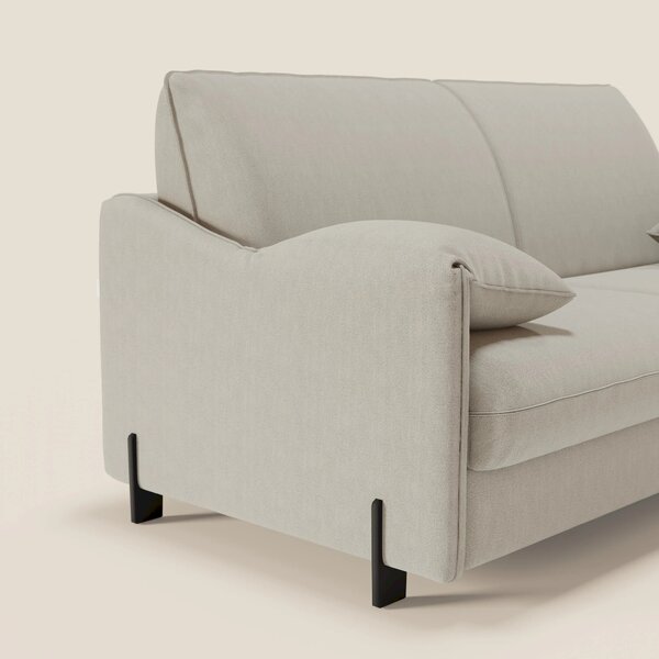 Primula divano letto con materasso alto 18 cm - braccioli mobili e tes