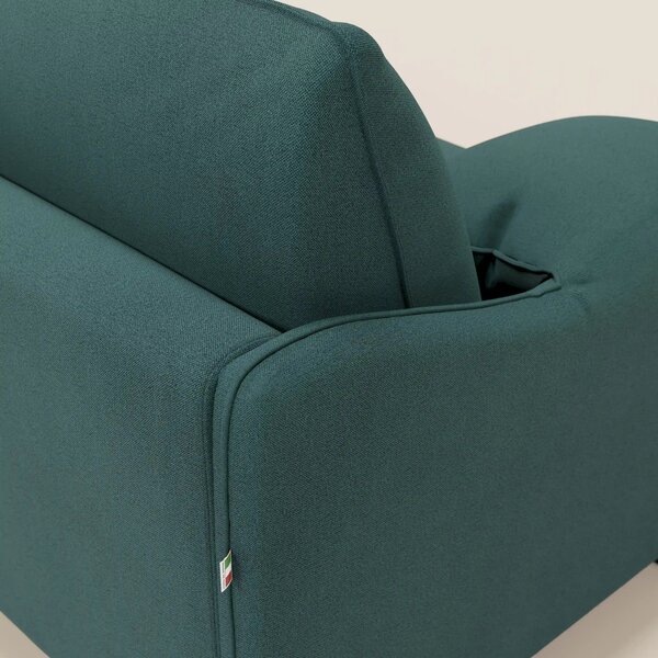 Primula divano letto con materasso alto 18 cm - braccioli mobili e tes