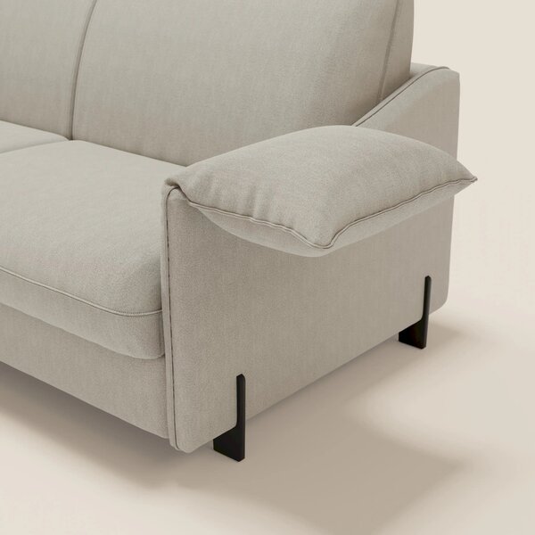 Primula divano letto con materasso alto 18 cm - braccioli mobili e tes