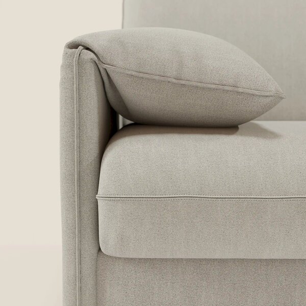 Primula divano letto con materasso alto 18 cm - braccioli mobili e tes