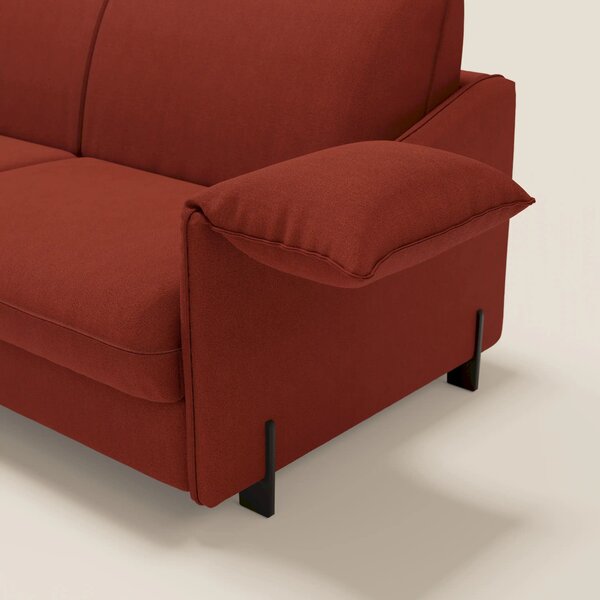 Primula divano letto con materasso alto 18 cm - braccioli mobili e tes