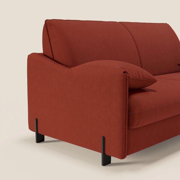 Primula divano letto con materasso alto 18 cm - braccioli mobili e tes