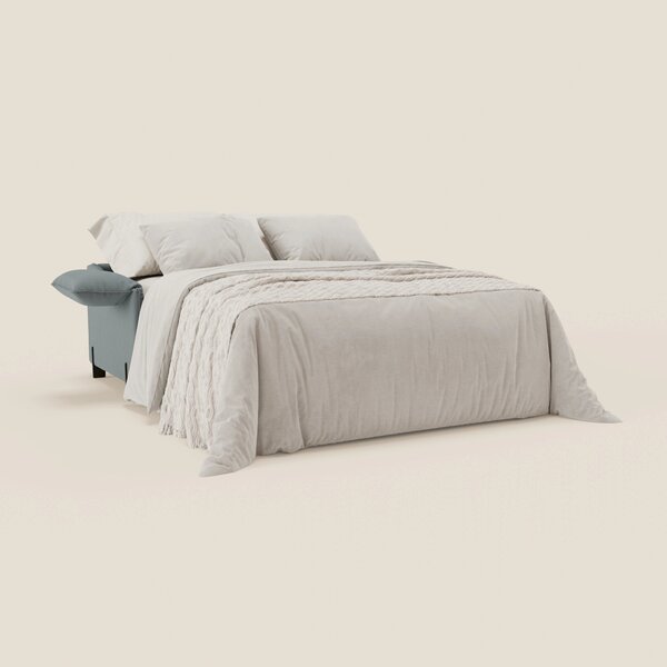 Primula divano letto con materasso alto 18 cm - braccioli mobili e tes