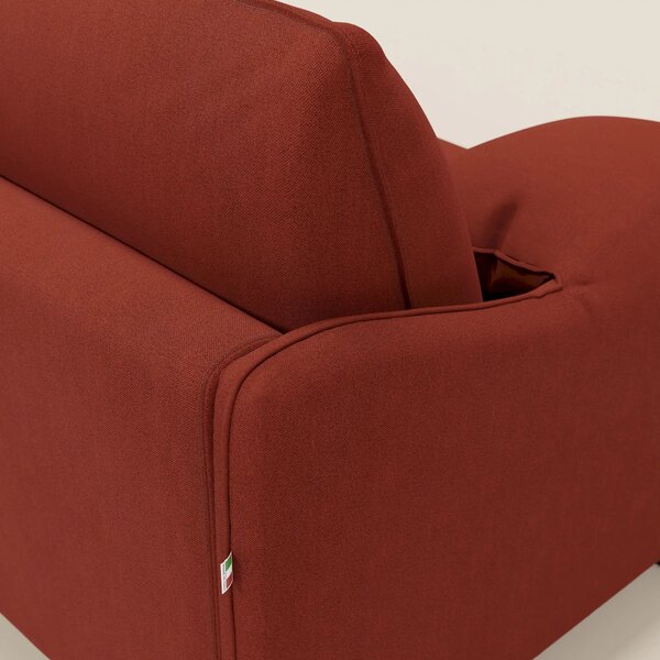 Primula divano letto con materasso alto 18 cm - braccioli mobili e tes