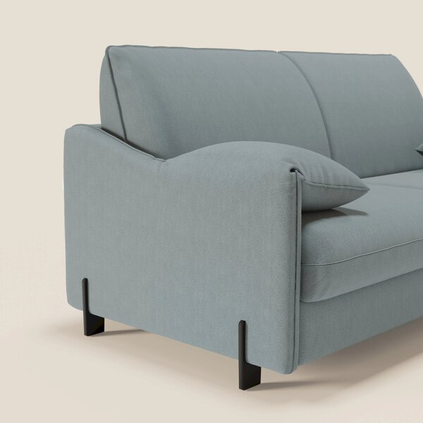 Primula divano letto con materasso alto 18 cm - braccioli mobili e tes