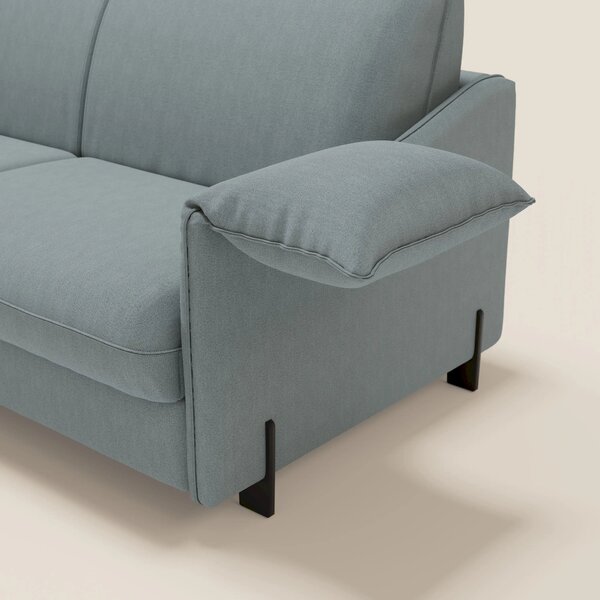 Primula divano letto con materasso alto 18 cm - braccioli mobili e tes
