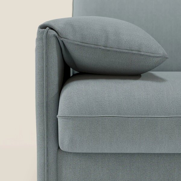 Primula divano letto con materasso alto 18 cm - braccioli mobili e tes