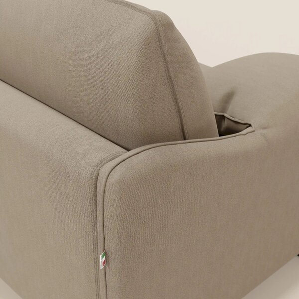 Primula divano letto con materasso alto 18 cm - braccioli mobili e tes