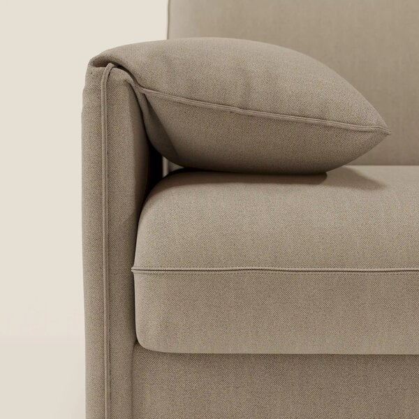 Primula divano letto con materasso alto 18 cm - braccioli mobili e tes