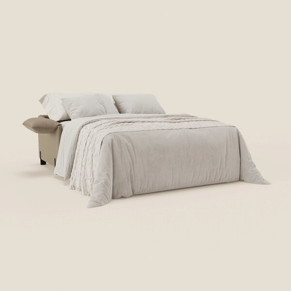 Primula divano letto con materasso alto 18 cm - braccioli mobili e tes