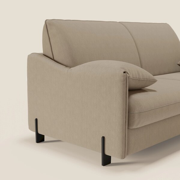 Primula divano letto con materasso alto 18 cm - braccioli mobili e tes