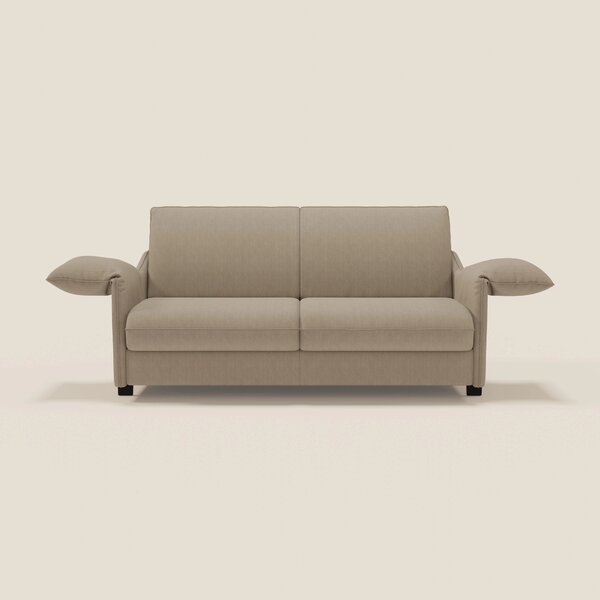 Primula divano letto con materasso alto 18 cm - braccioli mobili e tes