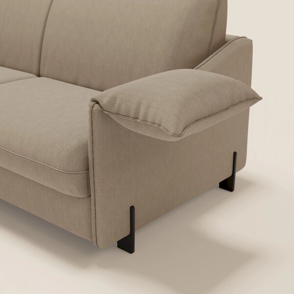 Primula divano letto con materasso alto 18 cm - braccioli mobili e tes