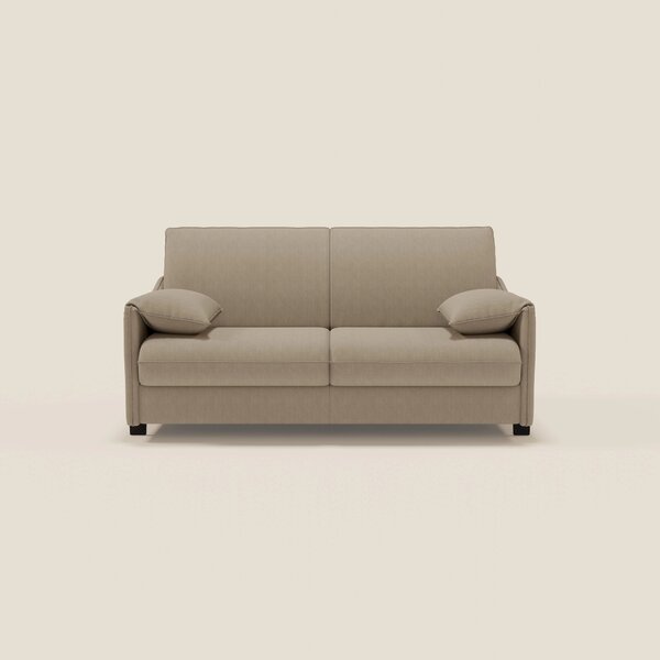 Primula divano letto con materasso alto 18 cm - braccioli mobili e tes