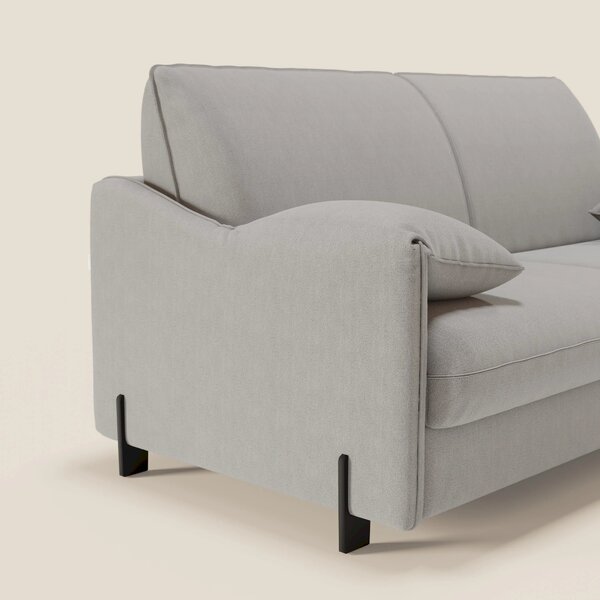 Primula divano letto con materasso alto 18 cm - braccioli mobili e tes