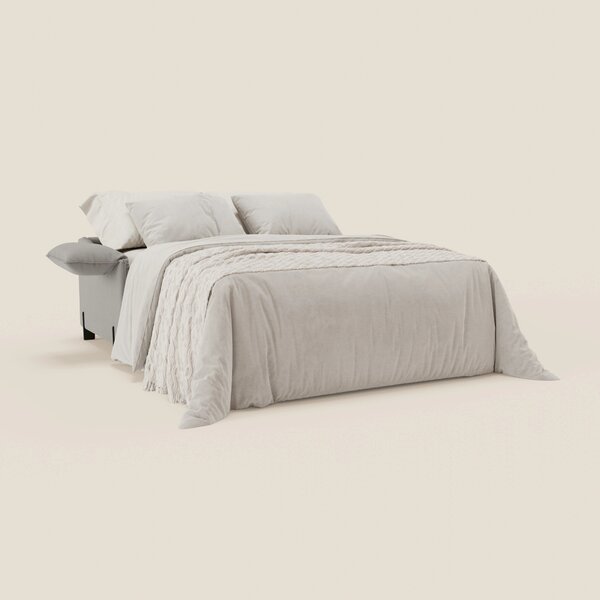 Primula divano letto con materasso alto 18 cm - braccioli mobili e tes