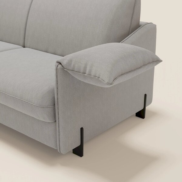 Primula divano letto con materasso alto 18 cm - braccioli mobili e tes