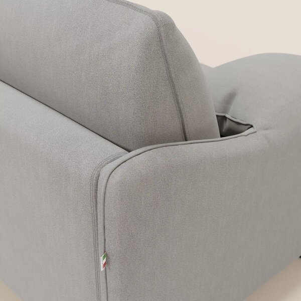 Primula divano letto con materasso alto 18 cm - braccioli mobili e tes