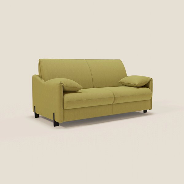 Primula divano letto con materasso alto 18 cm - braccioli mobili e tes