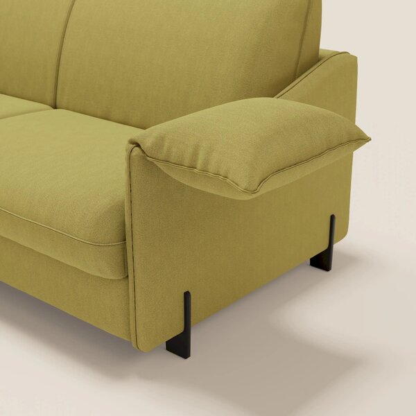 Primula divano letto con materasso alto 18 cm - braccioli mobili e tes