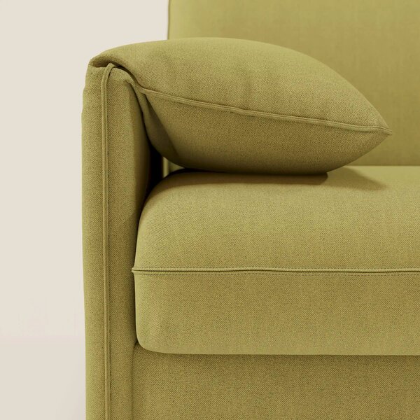 Primula divano letto con materasso alto 18 cm - braccioli mobili e tes