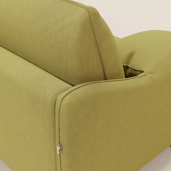 Primula divano letto con materasso alto 18 cm - braccioli mobili e tes