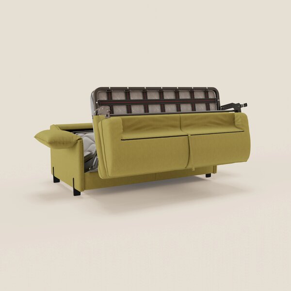 Primula divano letto con materasso alto 18 cm - braccioli mobili e tes