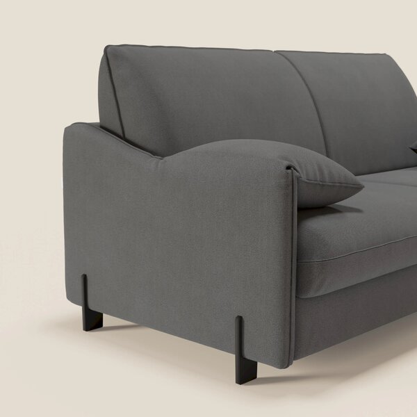 Primula divano letto con materasso alto 18 cm - braccioli mobili e tes