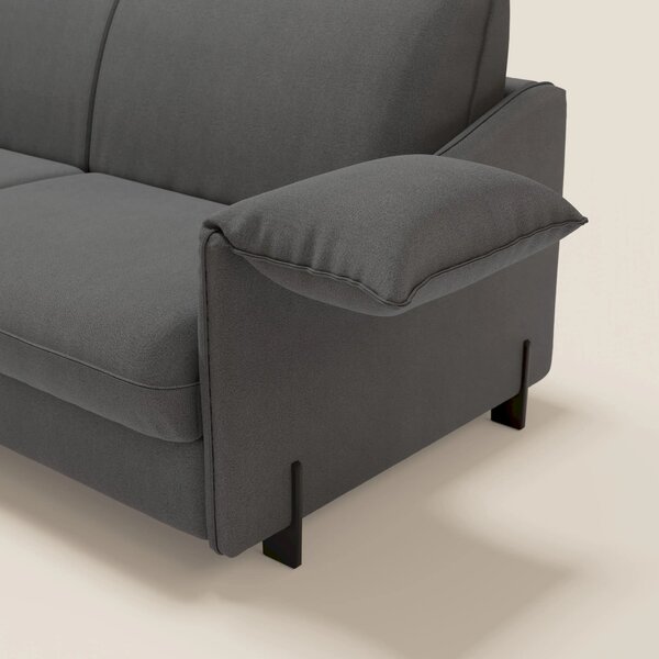 Primula divano letto con materasso alto 18 cm - braccioli mobili e tes