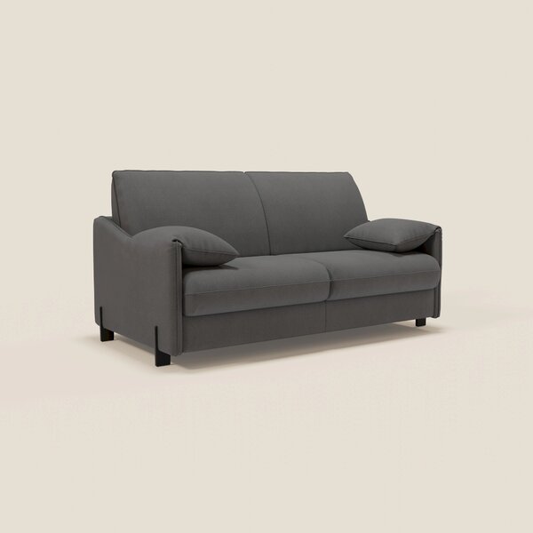 Primula divano letto con materasso alto 18 cm - braccioli mobili e tes