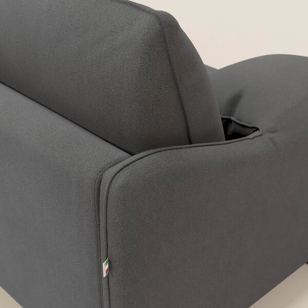 Primula divano letto con materasso alto 18 cm - braccioli mobili e tes