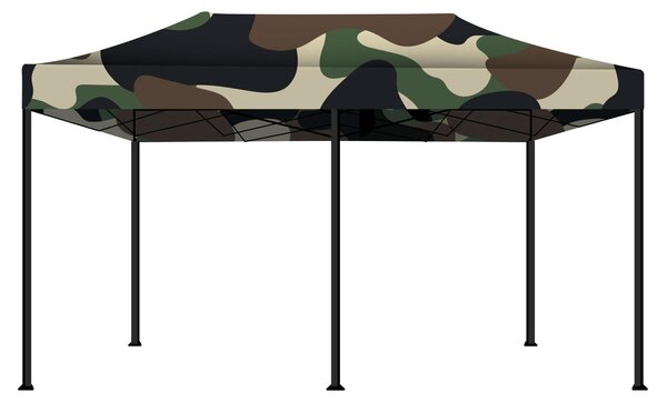 Kebon Tenda / Gazebo Per Giardino 3X6 Mt Impermeabile Tendone Pieghevole Per Fiere E Mercati Colore Camouflage